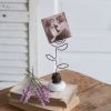 Vintage Doorknob Photo Holder - Rose - Box of 2