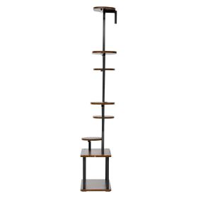 Plant Stand Indoor with Grow Lights, 62 in Tall 8-Tier Lighted Plant Shelf, Metal Corner Plants Holder, 3 Timer & 10 Brightness