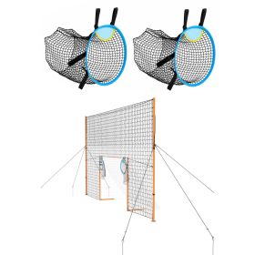 Soccer Goal 9 X 5 FT Soccer Goal For Backyard With Iron Frame PE Net, Durable Backstop, Target Net, Ground Stakes, Ropes, For Youth & Adults, Out (Option: Default)