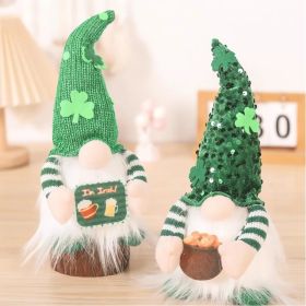 St Patricks Day Gnomes Plush with Light, 11inch St. Patrick's Day Irish Elf Tomte Gnome Decoration Ornaments Table Indoor Home Decor 2 Pack (Option: default title)