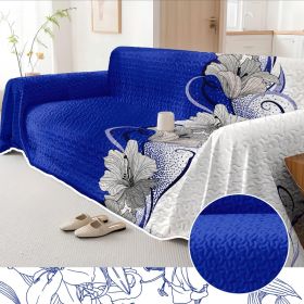 Quilted Embroidered Sofa Cover And Daybed Cover Set For 1 To 4 Seaters (Option: 1 Seater)
