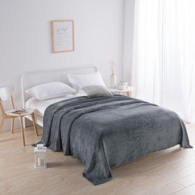 1PC Ultra Soft Plush Throw Blanket, Warm Fluffy Lightweight Blanket For Sofa Bed Couch (Option: 39x59 inch-Dark Grey)