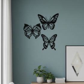 CIFbuy Set of 3 Vintage 3D Metal Butterfly Wall Art, Rustproof Boho Spring Sculpture, Sculpture, Easter Wedding Gift for, Her Mom Sister （TikTy , (Option: 85725699)