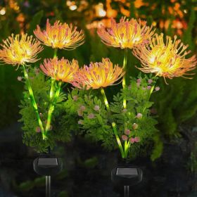 4 Pack Solar Garden Lights Outdoor, Solar Flower Lights for Yard with Lighting Modes, Glowing Flowers & Stems, Auto ON/Off Outdoor Light for Gard (Option: default title)