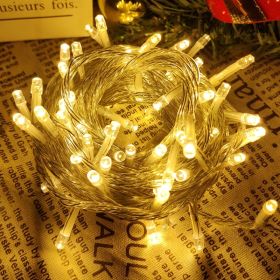 Warm White String Lights, LED Ice Bar Light 10m 400mm Curtain Light Modes With End-to-End Plug, Waterproof Fairy Lights For Bedroom Wall Wedding (Option: 4Pcs)