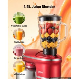 6.3 Qt 3-in-1 Tilt Head Stand Mixer 400W Electric Dough Mixer, Multifunctional Food Kitchen Mixer With Stainless Steel Bowl, Meat Grinder And Ble (Option: Default)