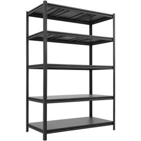 Storage Shelves, 5-Tier Adjustable, 3000 Lbs Capacity, Heavy Duty Garage Storage Shelving Unit, Metal Utility Rack Shelf, For Garage Workshop War (Option: Default)