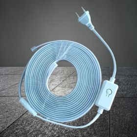 10M RGB LED Strip Lights, 2835 48LEDs M IP67 Waterproof Flexible LED Rope Light, Plug In Button Control Multi Mode Color Changing Light For Home (Option: 10m)