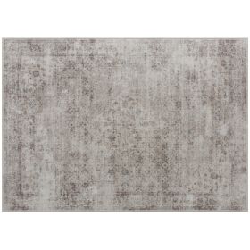 Machine Washable Area Rug 4x6, Non-Slip Traditional Floor Carpet for Living Room, Bedroom, Light Mixed-Brown (Option: Brown)