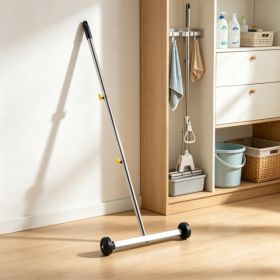 17inch Magnetic Sweeper With Wheels, 10 Lbs Load Capacity, Adjustable Handle Magnetic Pickup Tool For Nails, Screws & Metal Debris, For Garage & (Option: 46674275)