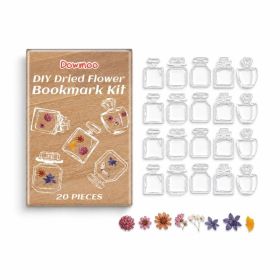 DOWMOO DIY Dried Flower Bookmark Kit, 20 Pieces (Option: 20 Pieces)