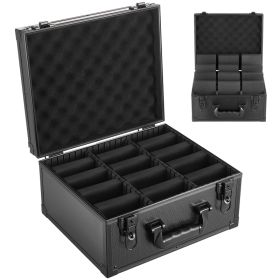 Graded Card Case 3 Row 180 PSA Slab Storage Box With Mechanical Lock, Baseball Sports Trading Cards Holder Collector With 12 Dividers, Holds 120 (Option: Default)