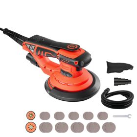 5 & 6-Inch Random Orbital Sander 400W Brushless Orbital Sander, 4000-10000RPM 7 Speeds Electric Palm Sanders With 20PCS Sandpapers, Dust Bag & Va (Option: Default)
