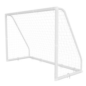 Soccer Goal 10 X 6.5 FT PVC Soccer Goal For Backyard With PE Net, Portable & Weatherproof Set, With High-Strength PE Net, Target, Cones, For Kids (Option: Default)