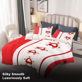 9-Piece Red Embroidered Bedspread And Curtain Set For Twin (Option: Twin)