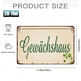 CIFbuy Greenhouse Metal Tin Sign 8x12, Painting Vintage Wall Art For Room（ik8x12,, ik8x12,, Theme Self-pickup Logiopics） (Option: 98335216)