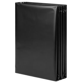 6 Mil Plastic Sheeting 10' X 25' Black Heavy Duty Polyethylene Roll, Thick Plastic Roll For Garden, Drop Cloth Painters Tarp, Polyethylene Coveri (Option: Default)