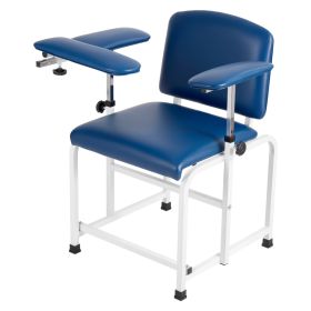 Phlebotomy Chair 500LBS Capacity Blood Draw Medical Chair, Comfortable Blood Drawing Chairs With Adjustable Armrests, Soft Padded Seat, Easy-to-C (Option: Default)