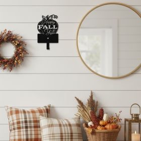 CIFbuy Vintage Farmhouse Wall Mounted Entryway Hooks, Shabby Chic Coat Rack Organizer for Hats Keys Scarves Bags, Hats Keys Scarves Bags, Stylish (Option: 61368674)