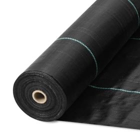 4 x 300 ft Weed Barrier Landscape Material, 3.2 oz Woven Geotextile Fabric Beneath Gravel, Garden Weed Restriction Mat, Driveway Material (Shipme (Option: default title)